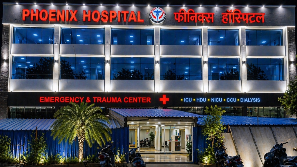 Phoenix Hospital at Night